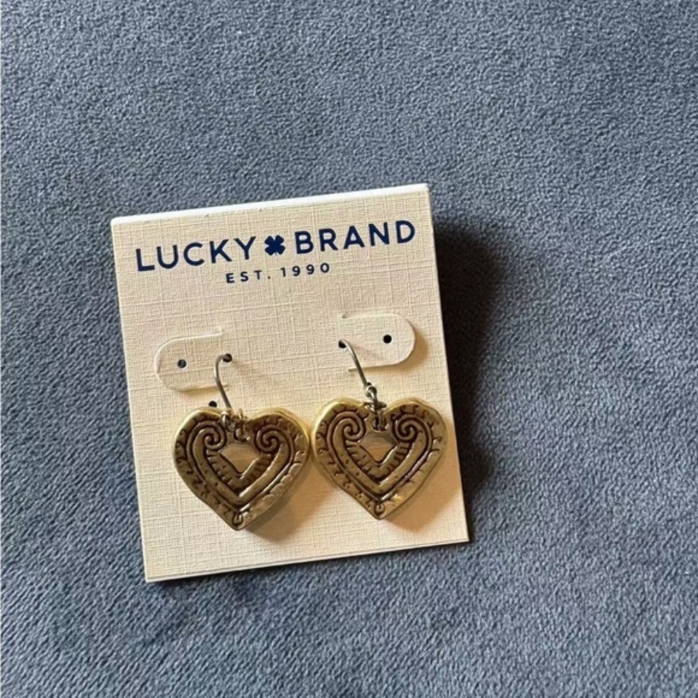 Brand new Lucky Brand Vintage Gold Earrings